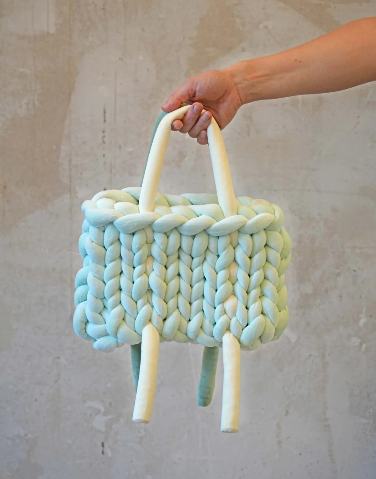 TB17 – Trunk-Tasche Mint & Weiß