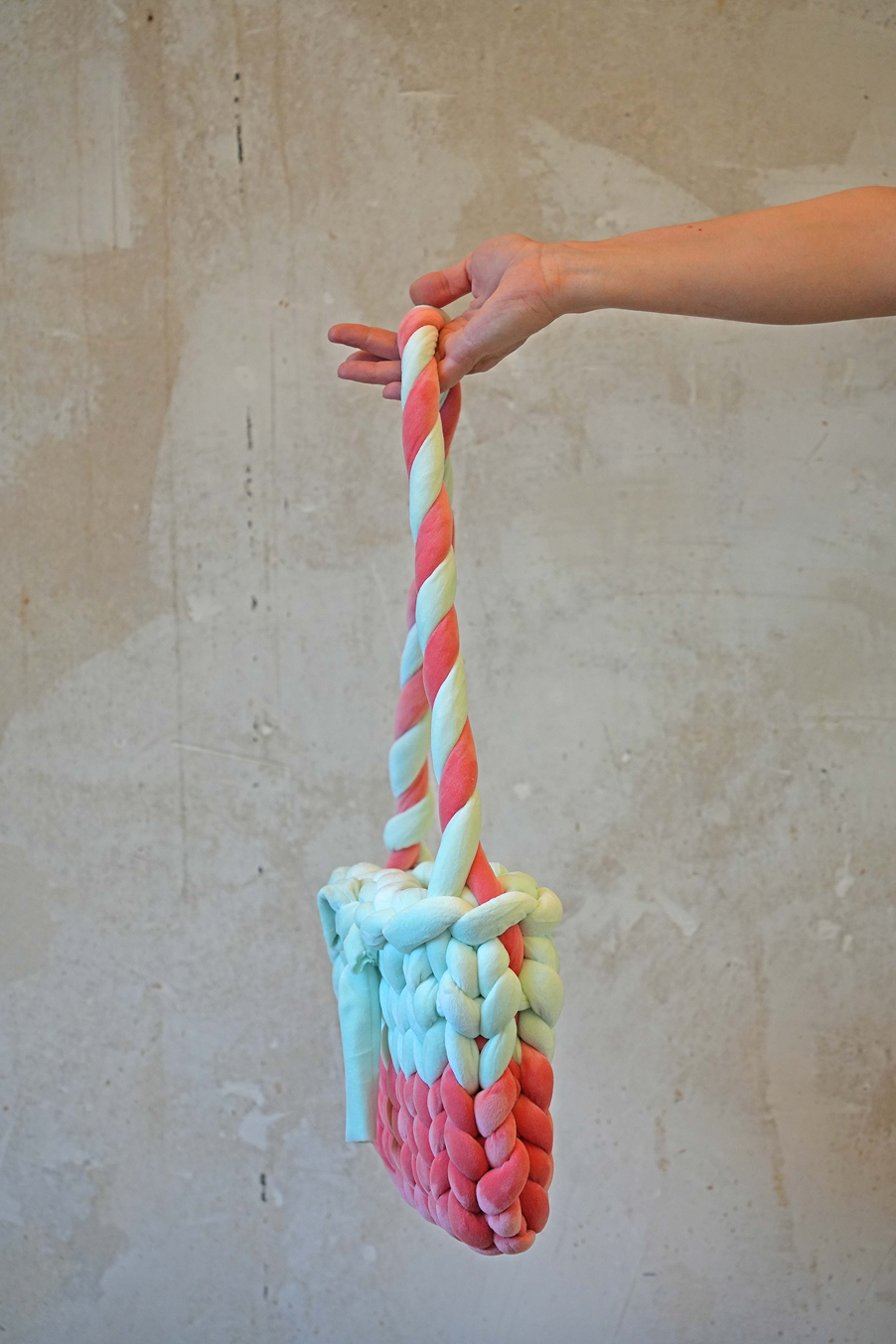 TB27 – Baguette-Tasche Mint & Rosa