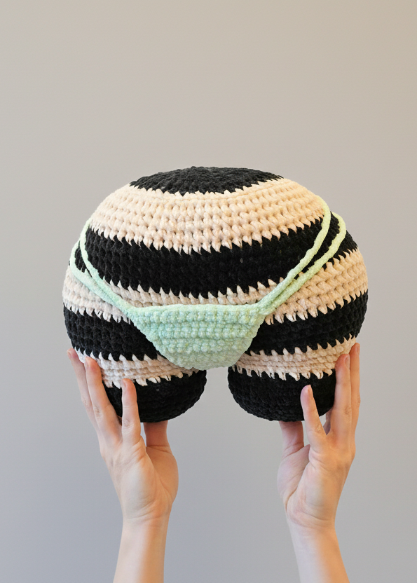 TA03 – Grosser po - Streifen und Mint-Tanga