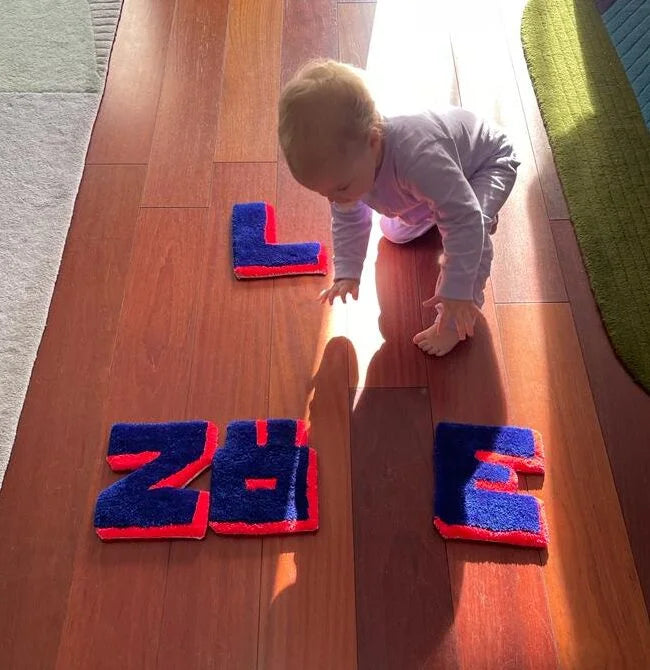 Touchy Letters - Custom rugs letters