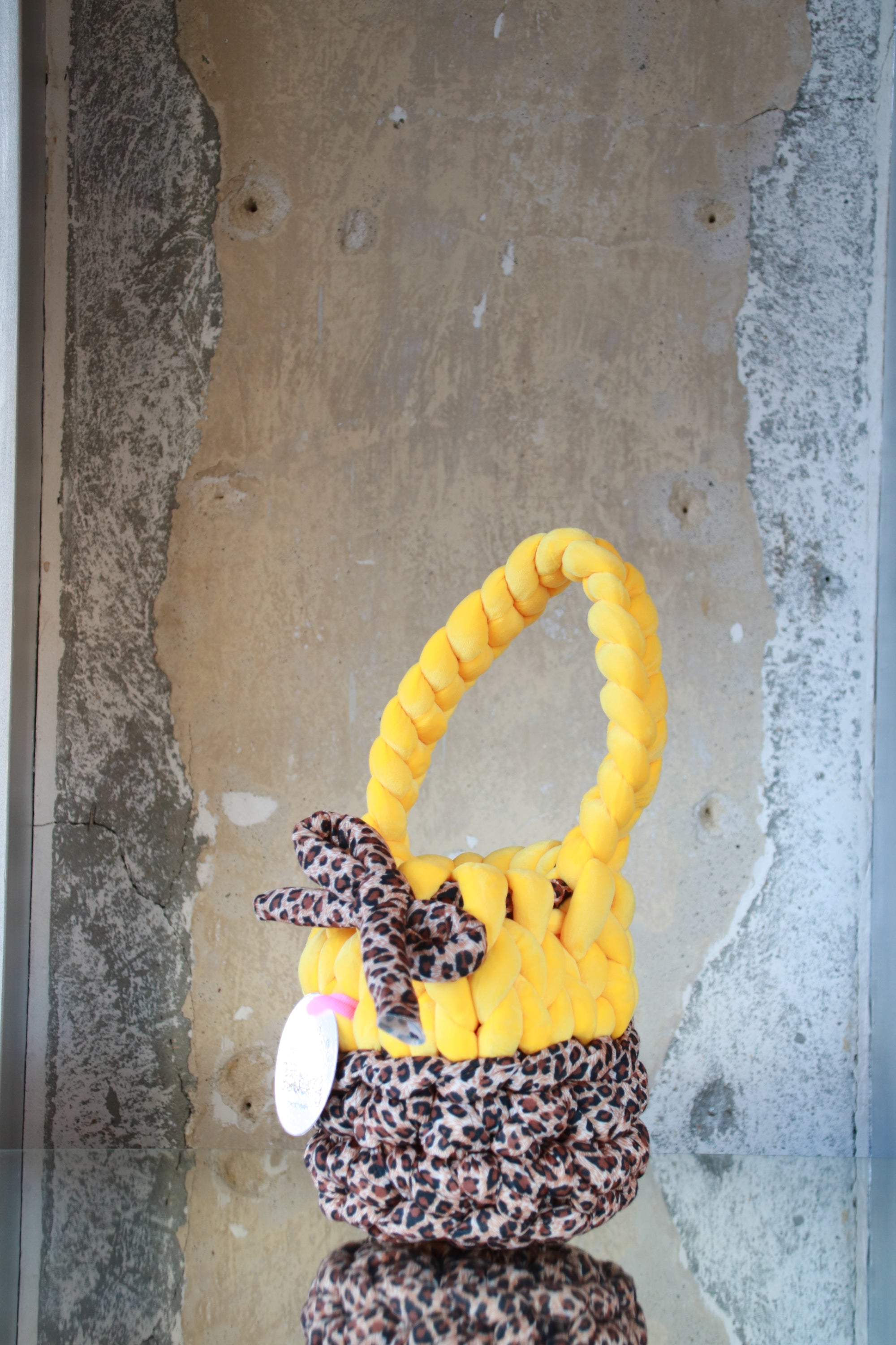 TB38 – Beuteltasche Gelb & Leopard