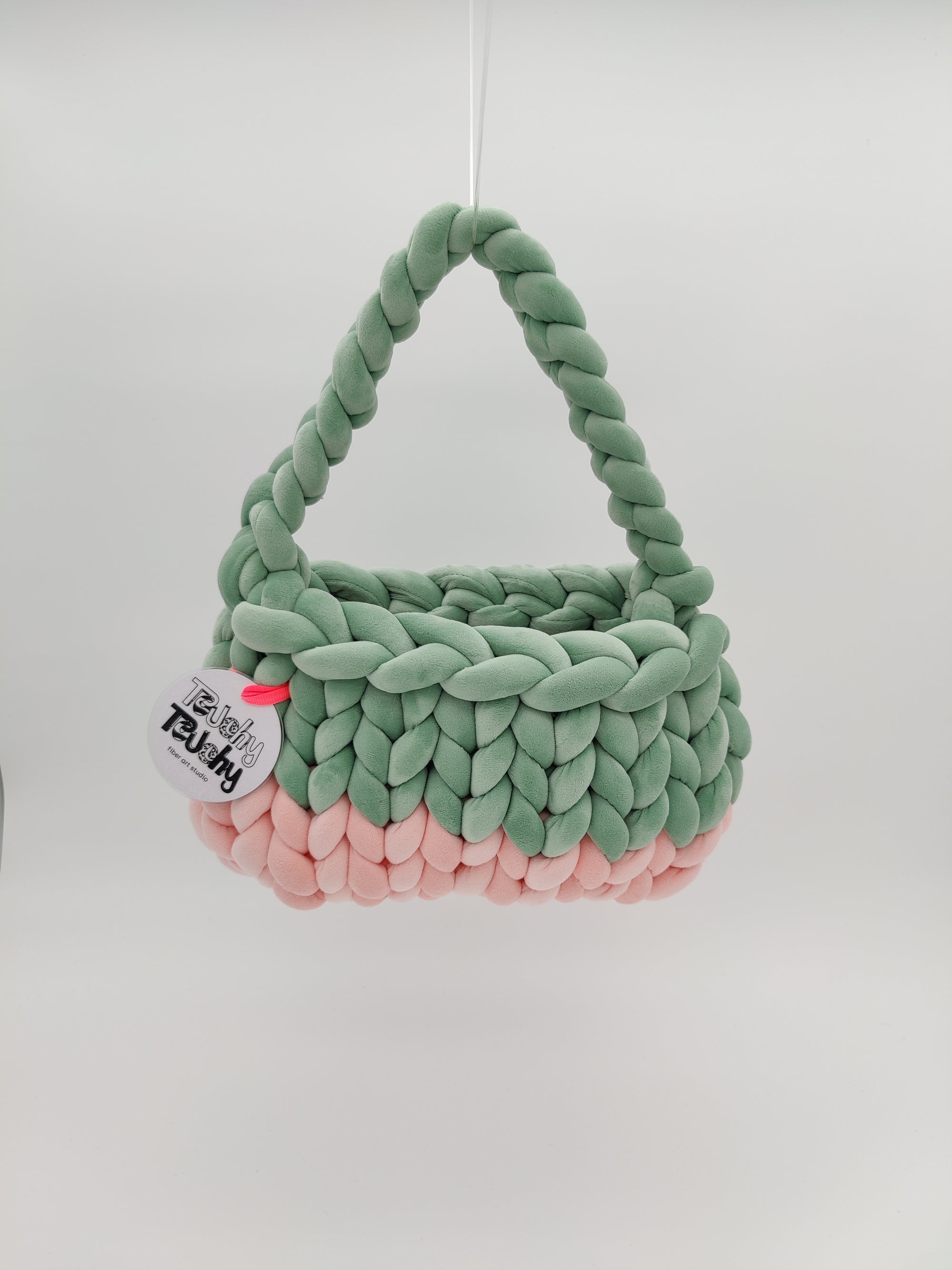 TB26 – Baguette-Tasche Mint & Rosa