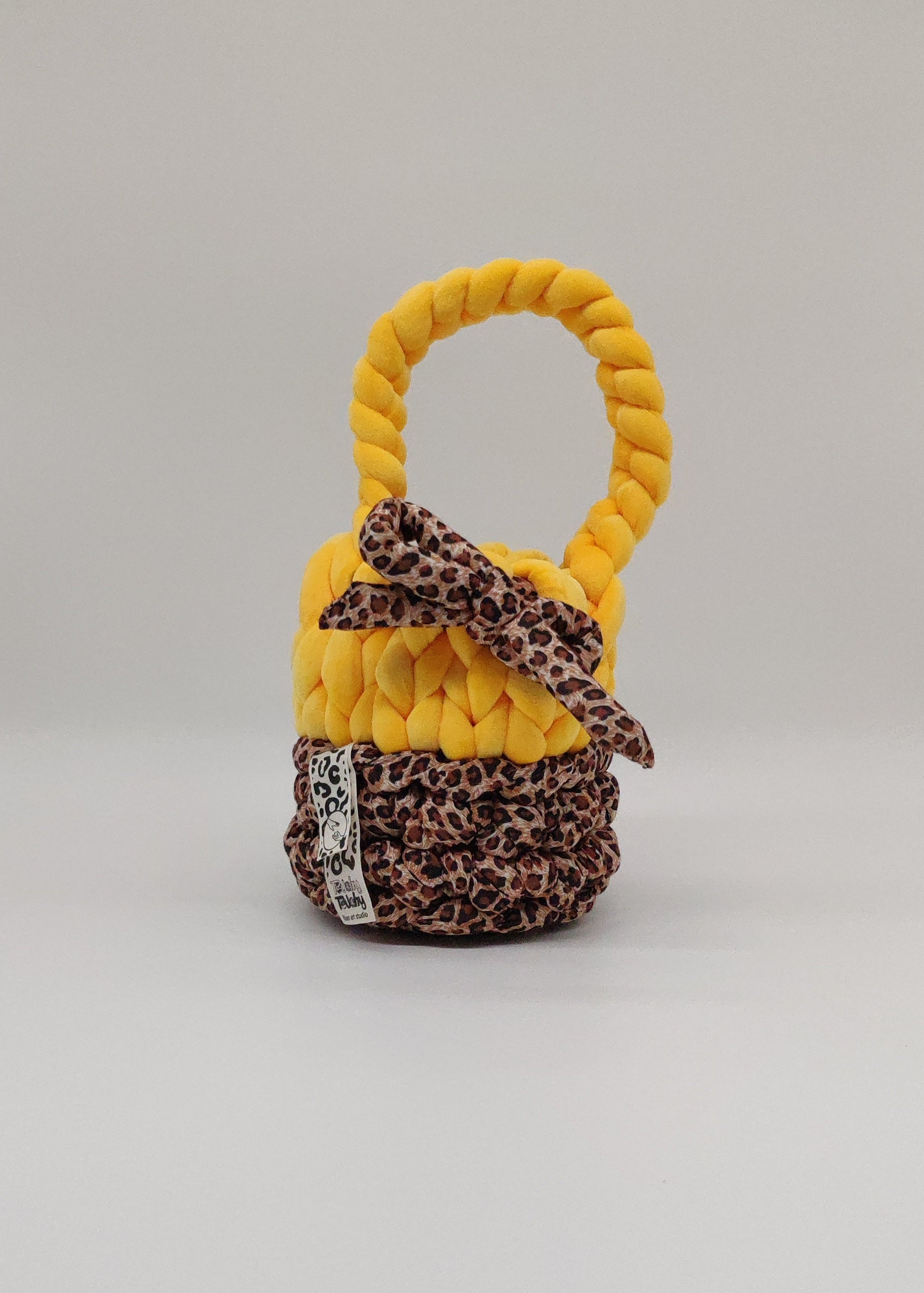 TB38 – Beuteltasche Gelb & Leopard