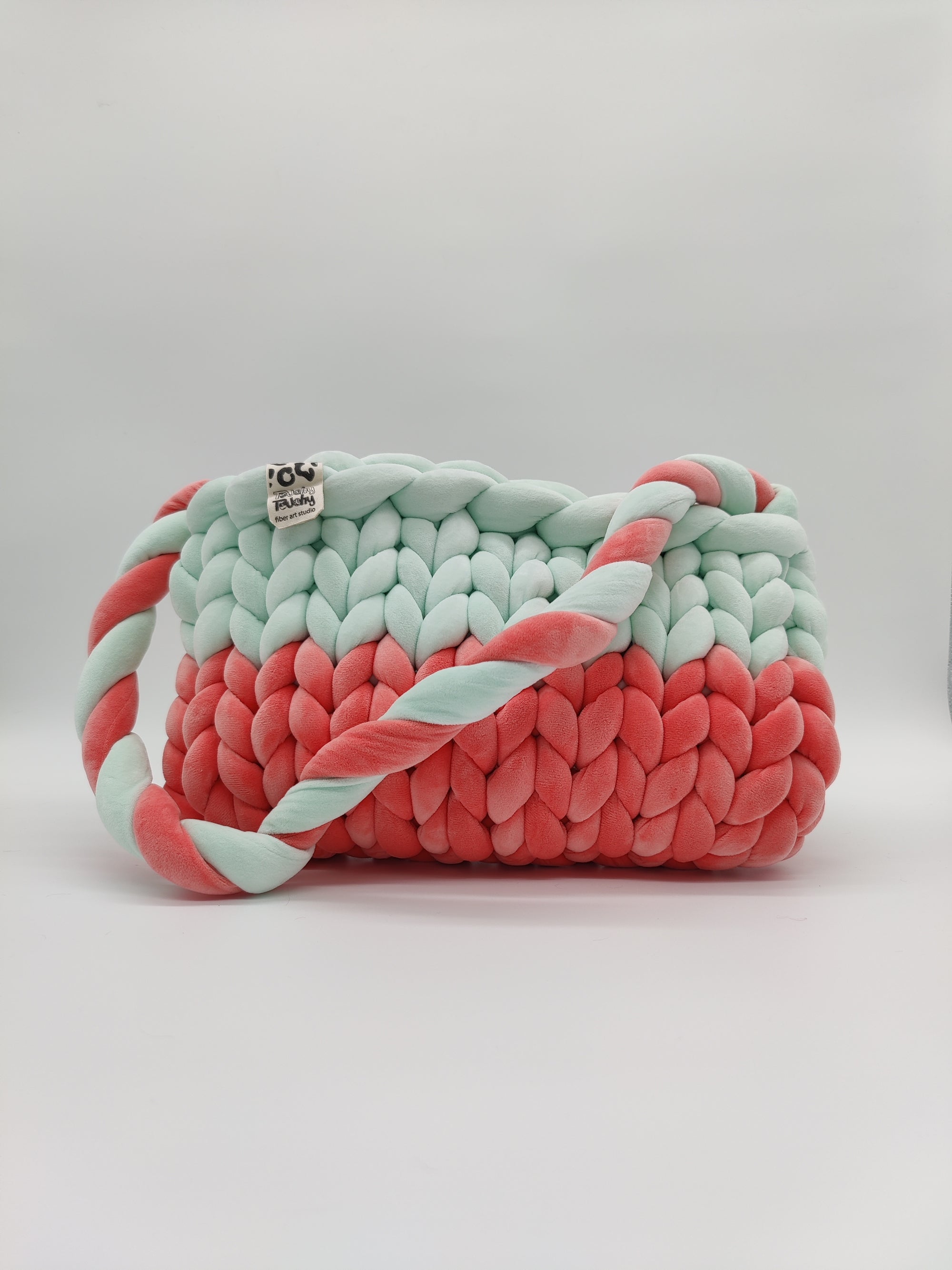 TB27 – Baguette-Tasche Mint & Rosa